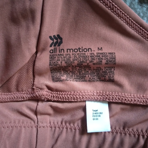 All in Motion pullover sports bra Women's Medium Salmon color - Picture 2 of 3